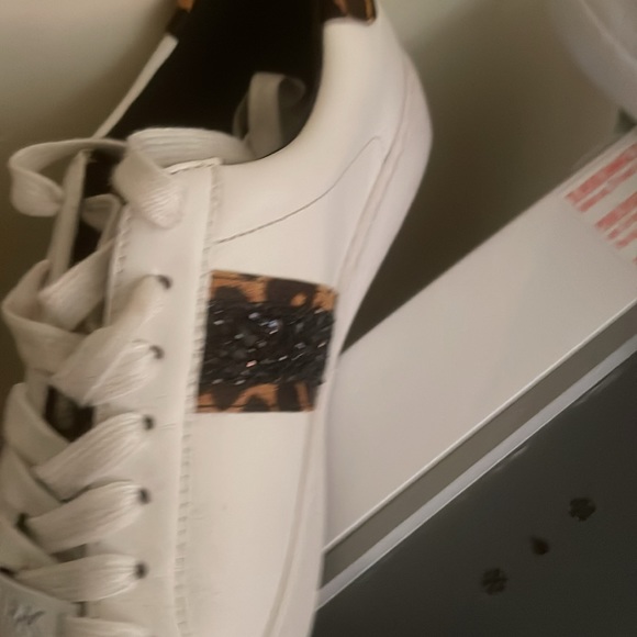 Michael Kors sparkle and leopard trim sneakers - Picture 2 of 4